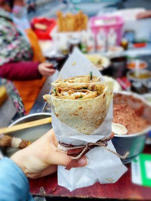Nanhu Dong A Ma's Meat Floss Pancake