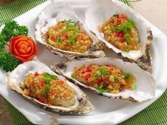 Freshly Opened Oysters