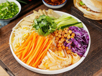 Northwest Heart Kitchen · Cold Skin Noodles, Sour Radish Powder, Spicy Oil Noodles (Fucheng International Plaza Store)