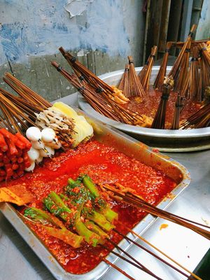 Street-side Hand-held Skewers, Taste of Childhood