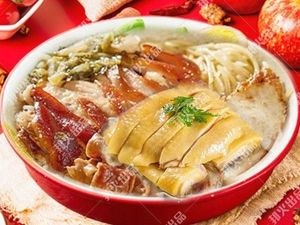 Huang's Roast Meat Rice with Pig's Trotters