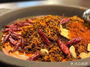 Stone Table Stone Pot Fresh Food Hotpot