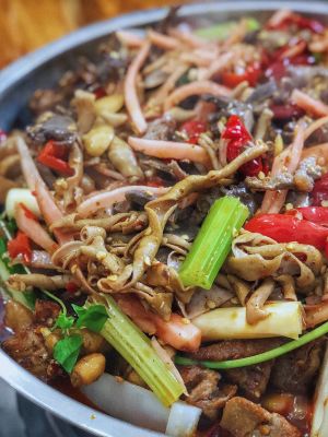 Authentic Qianjiang Chicken Offal Dry Pot