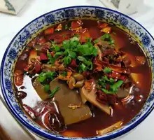 Spicy Dan Dan Noodles with Blood Sausage