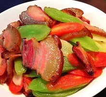 Stir-fried Lettuce with Preserved Pork