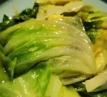 Boiled lettuce