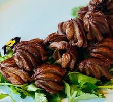 Grilled Duck Hearts