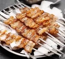 Grilled Pork Belly Skewers
