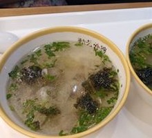 Chicken and Pork Dumplings in Broth