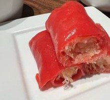 Colorful Red Rice Noodle Rolls