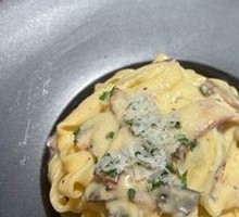 Creamy Mushroom Bacon Pasta