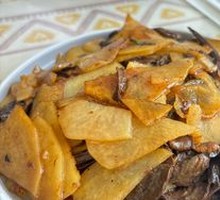 Mushroom and Potato Slices
