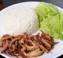Pork stomach soup rice