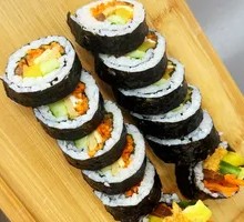 Sesame Seed Rice Roll with Meat Floss