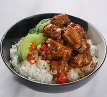 Braised Pork Ribs Rice Bowl