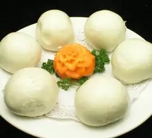 Rose Red Bean Bun