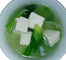 Spinach Tofu Soup
