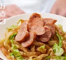 Grilled Sausage Stir-Fried Pancake