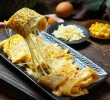 Cheesy Corn Pancake