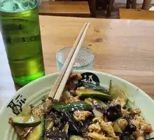 Wood Ear Mushroom and Pork Noodles