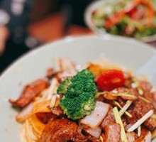 Stir-Fried Pork Liver Noodles with Sauce
