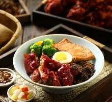 Pork trotter rice