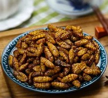 Crispy Silkworm Pupae