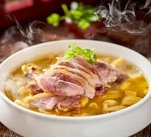 Preserved Duck with Tofu Skin Rolls