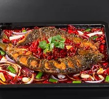 Spicy Pork Intestines Grilled Fish