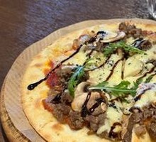 Black Truffle Beef Cheese Flatbread