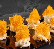 Golden Threaded Milk Shrimp Balls