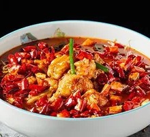 Sichuan-style Bullfrog and Prawn Grilled