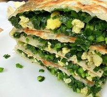 Leek and Egg Pancake