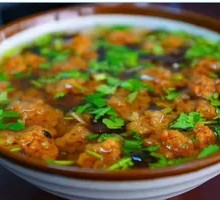 Crispy Meatball Soup