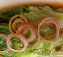 Scallion Stir-fried Roman Lettuce