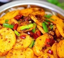 Spicy Potatoes in Dry Pot