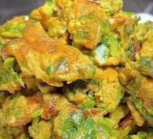 Fiddlehead Fern and Egg Pancake