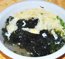 Double Egg Seaweed Egg Drop Soup