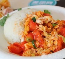Tomato and Egg Rice Bowl