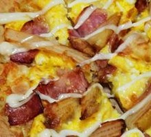 American-style Bacon & Potato Pizza
