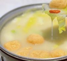 Creamy Fish Dumpling with Baby Bok Choy
