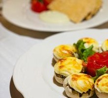 Baked Fresh Mushrooms with Cheese