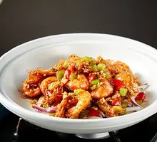 Black Pepper Onion Baked Shrimp