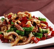Rice Cake with Squid Tentacles