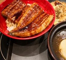Hot Spring Egg Beef Eel Donburi