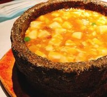 Stone Pot Chicken and Tofu Soup