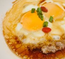 Minced Meat Steamed Egg