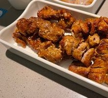 Grilled Pork with Large Skewers