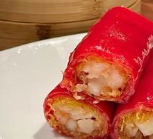 Red Rice Fresh Shrimp Crispy Sausage
