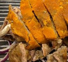 Tandoor-roasted lamb leg